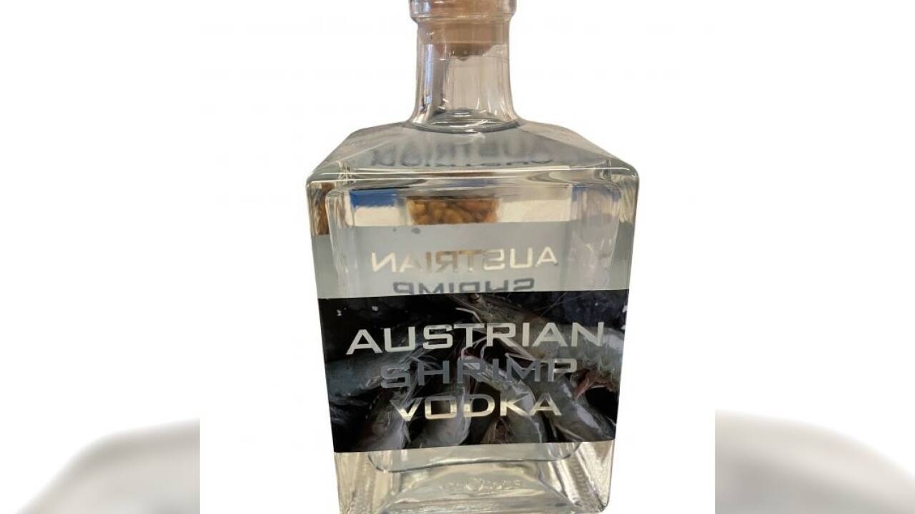 Der Shrimp Vodka.  