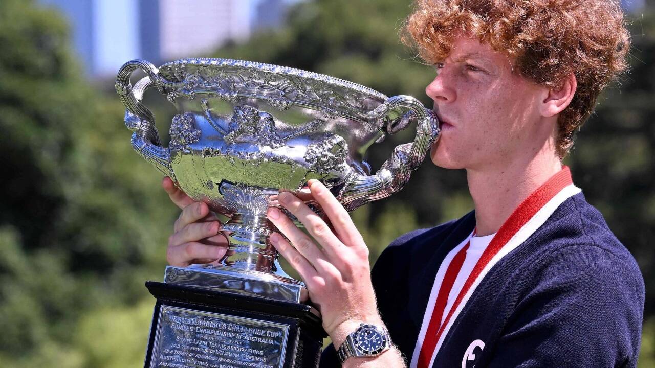 Jannik Sinners erste und sicher nicht letzte große Trophäe. 