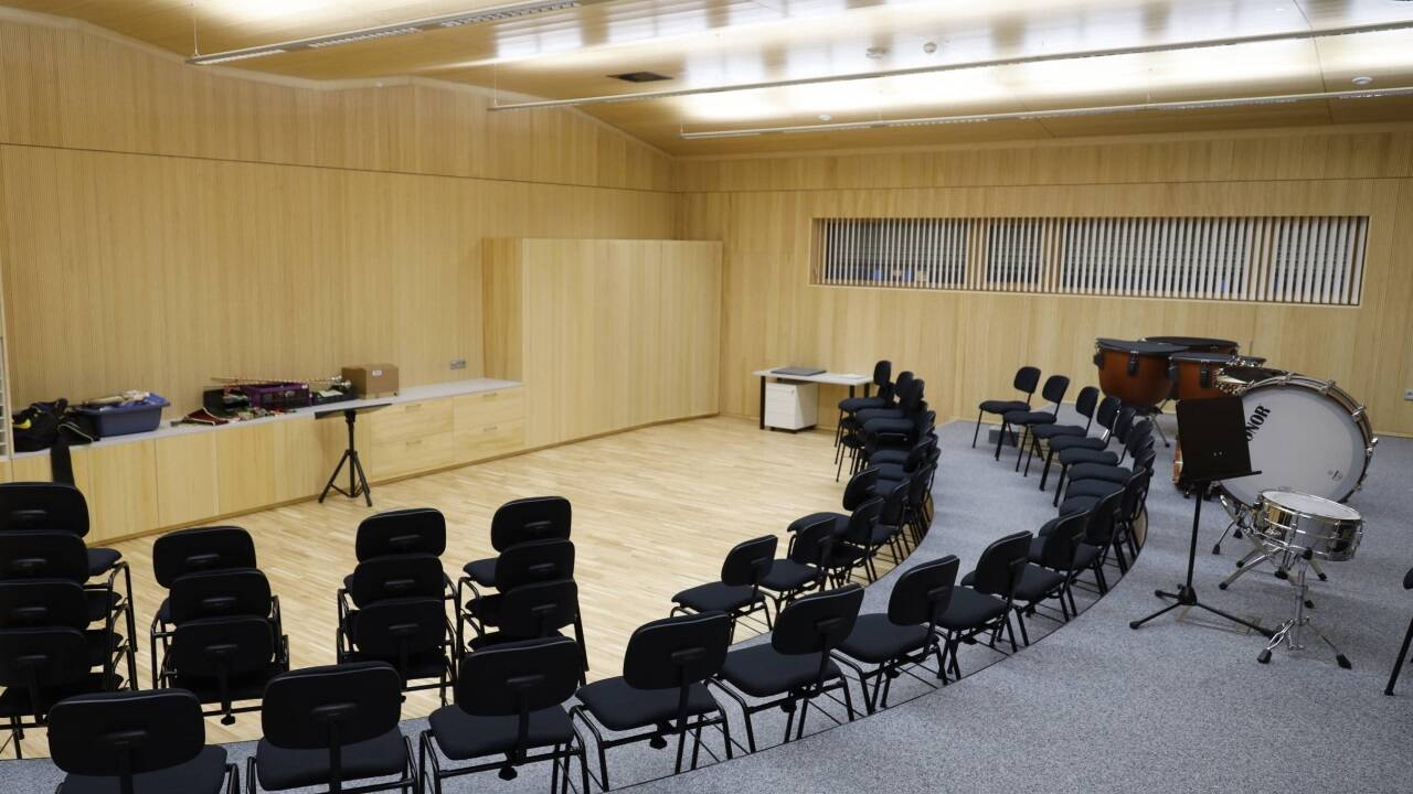 Neue Räume für die Ortsmusik.  