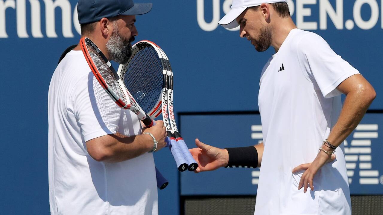 Benjamin Ebrahimzadeh und Dominic Thiem. 