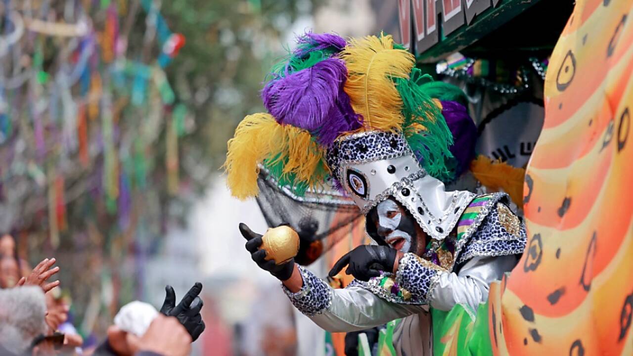 Faschingszeit mit Mardi Gras am Höhepunkt 