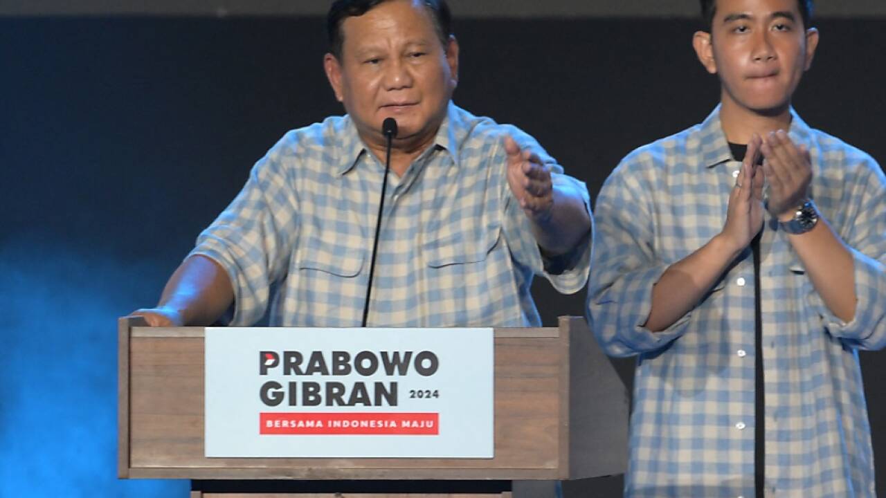 Prabowo Subianto (links) entschied die Wahl für sich Prabowo Subianto (links) entschied die Wahl für sich