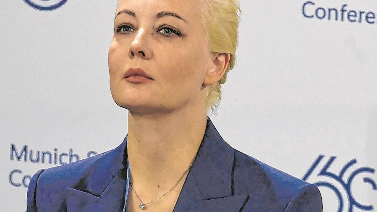Julia Nawalnaja erreichte die Nachricht vom Tod ihres Mannes in München.  