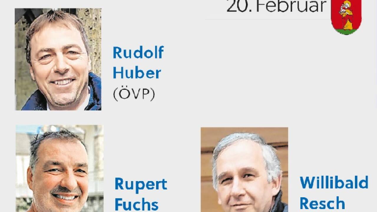 Sie stellen sich auf der SN-Wahltour den Fragen der Bürgerinnen und Bürger: Rudolf Huber, Rupert Fuchs und Willibald Resch. 