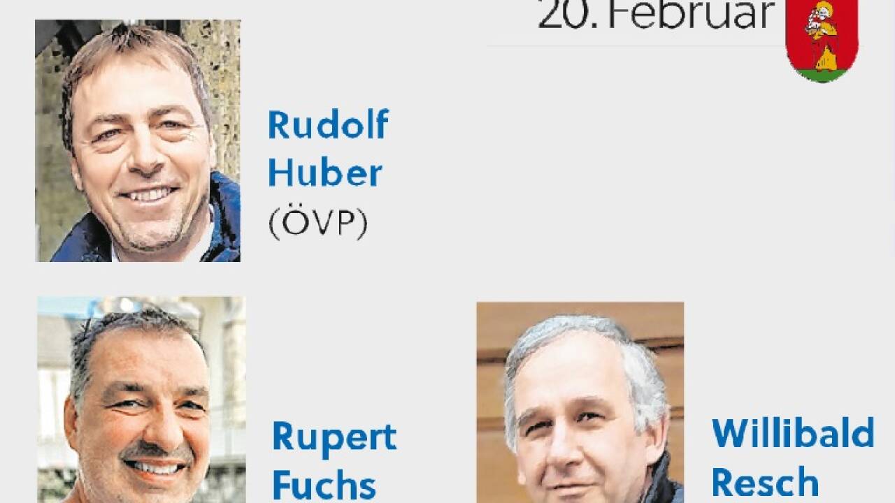 Sie stellen sich auf der SN-Wahltour den Fragen der Bürgerinnen und Bürger: Rudolf Huber, Rupert Fuchs und Willibald Resch. 