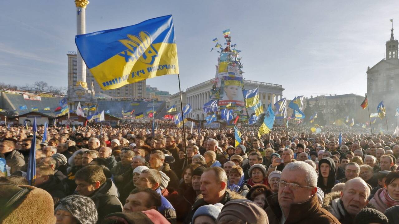 Die Proteste auf dem Maidan begannen 2013 friedlich. 