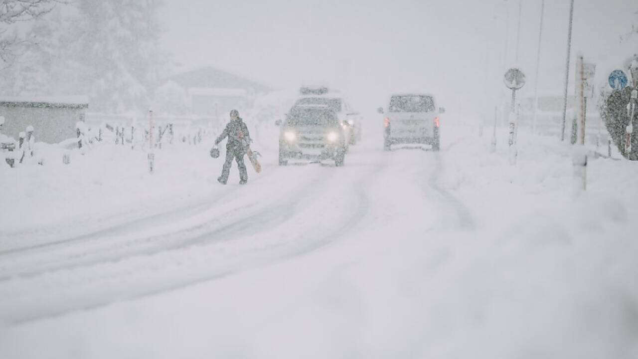 Wird es wieder weiß? Diese tiefwinterlichen Verhältnisse gab es Anfang Dezember 2023 in Kaprun. 
