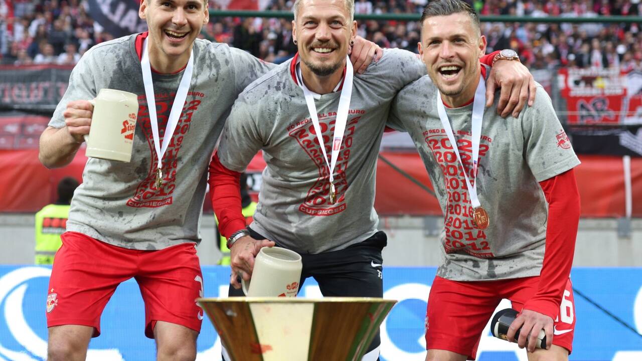 Alexander Walke (Mitte) feierte mit Red Bull Salzburg große Erfolge.  