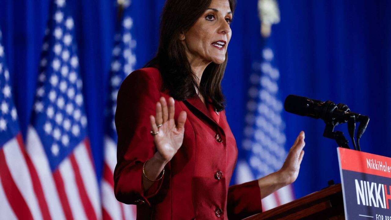 „Ich gebe diesen Kampf nicht auf“, versprach Nikki Haley ihren Anhängerinnen und Anhängern. „Ich gebe diesen Kampf nicht auf“, versprach Nikki Haley ihren Anhängerinnen und Anhängern.
