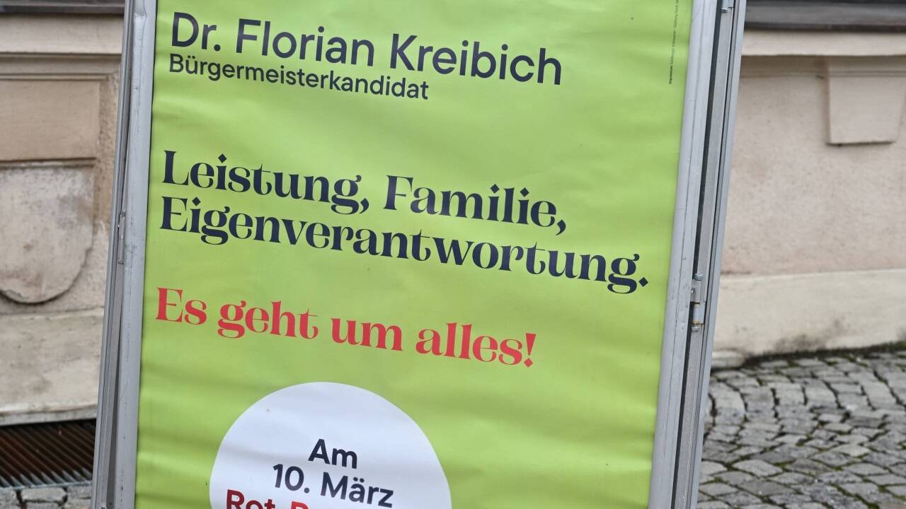 In der Landeshauptstadt ist der Wahlkampf nicht zu übersehen.  