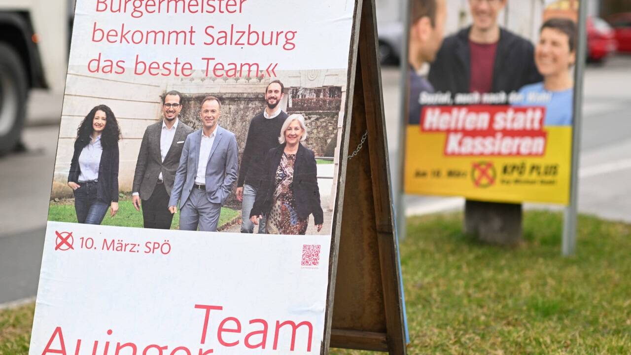 In der Landeshauptstadt ist der Wahlkampf nicht zu übersehen.  