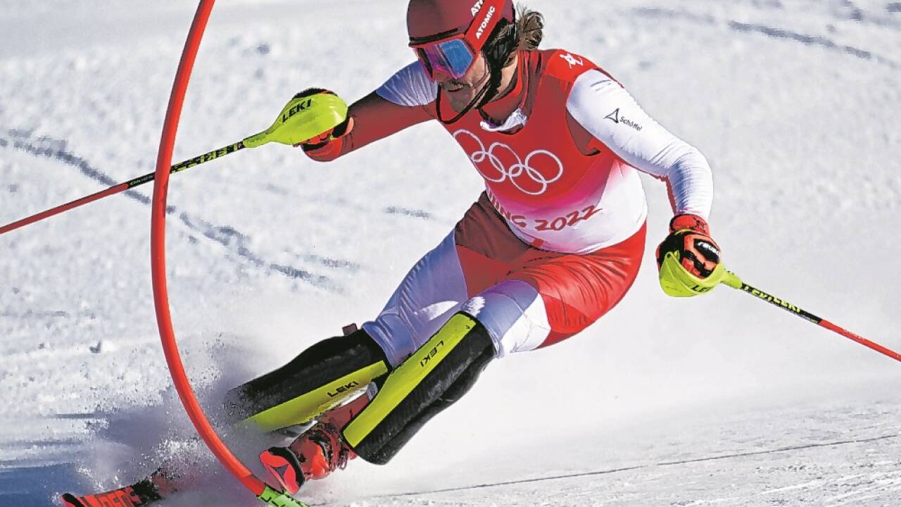 Fellers Weg: Einfädler beim Olympiaslalom 2022, ... 