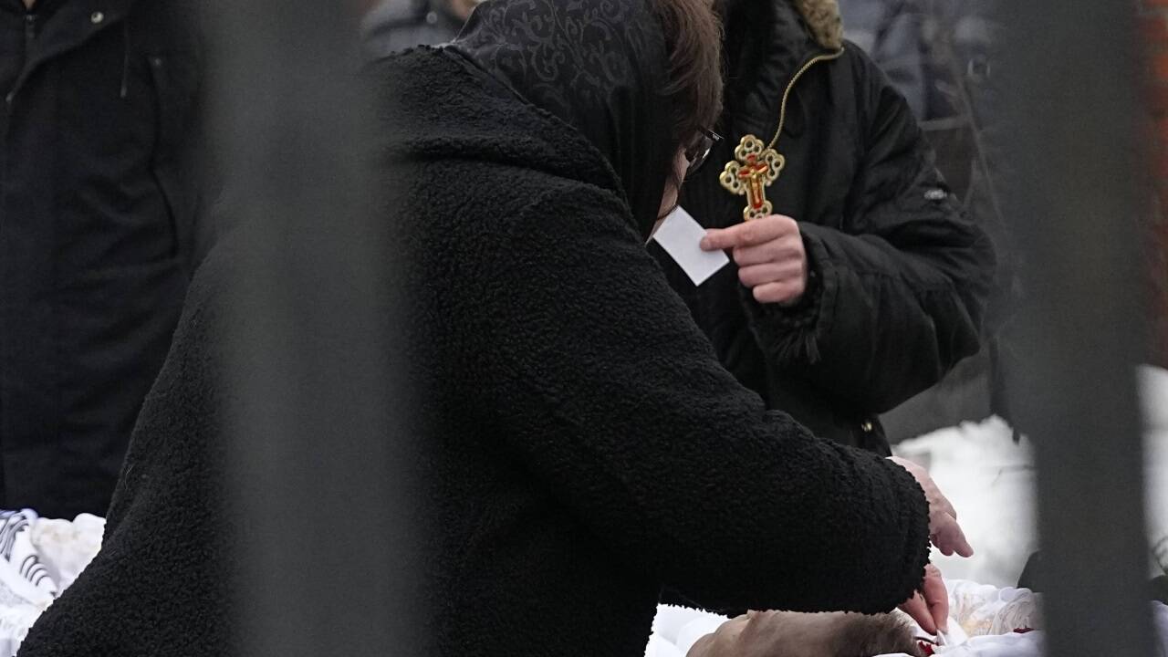 Viele Menschen wollten sich von Alexej Nawalny verabschieden. 