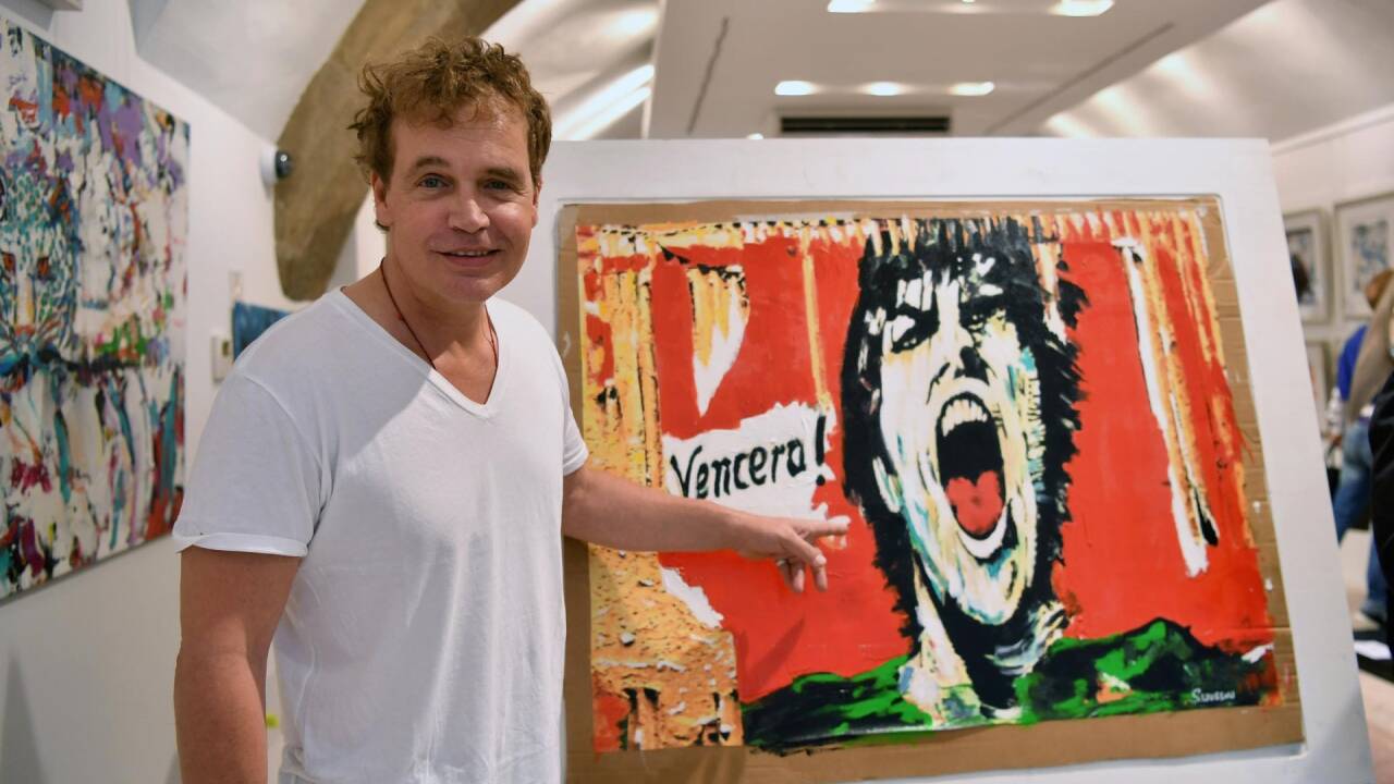 Sascha Wussow bei der Ausstellungseröffnung in Salzburg. 