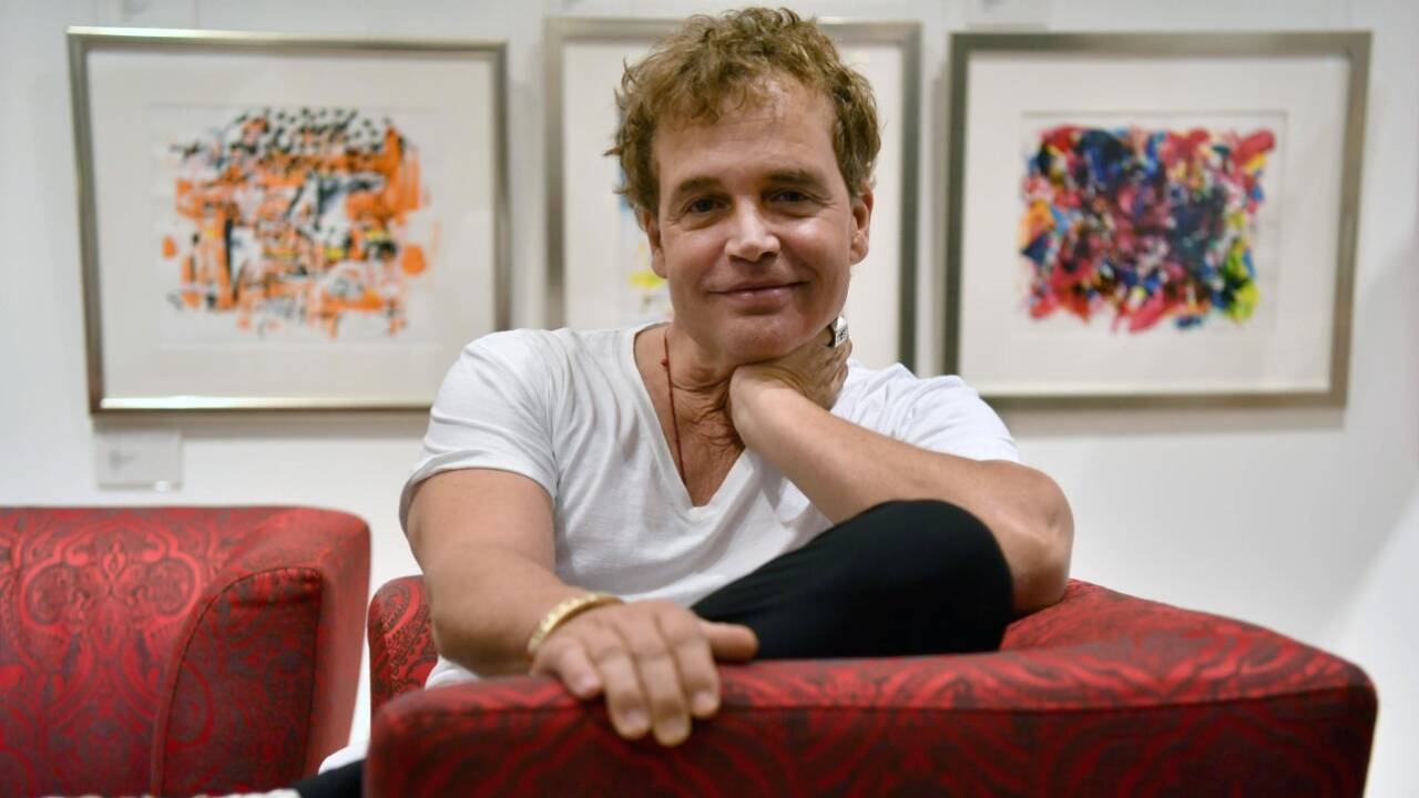Sascha Wussow bei der Ausstellungseröffnung in Salzburg. 