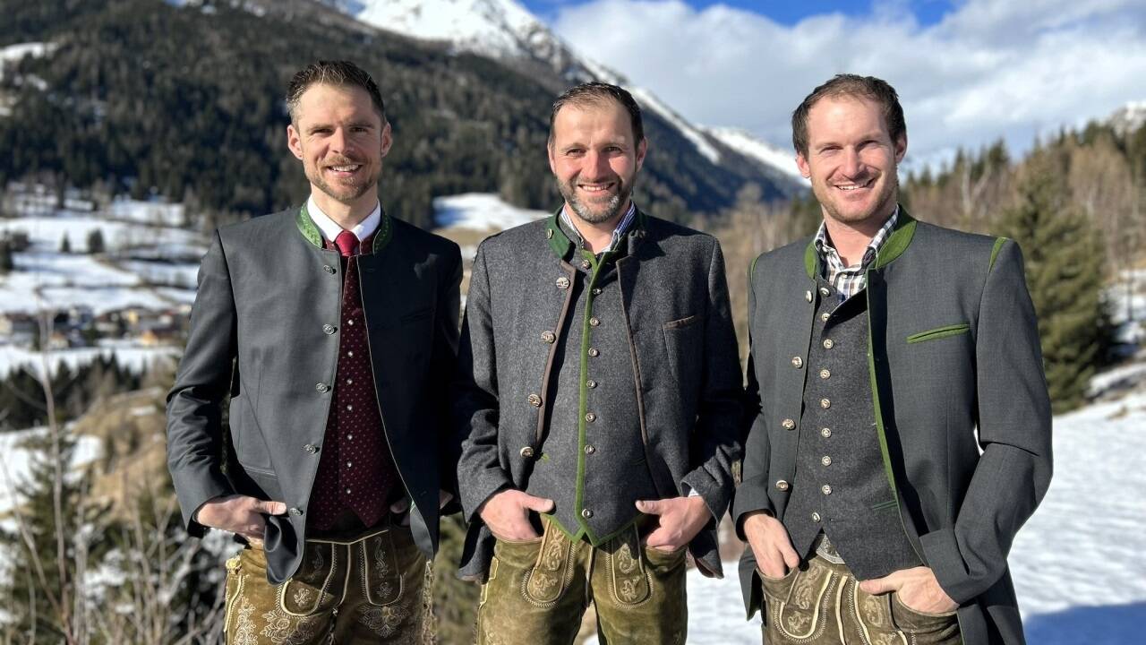 Sie färbten Lessach rot ein (von links): Hannes Pertl (34), Georg Bogensberger (35), Andreas Hönegger (30). 
