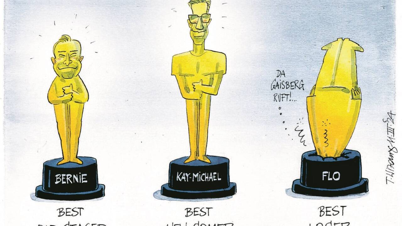 Karikatur von Thomas Wizany: Oscarnacht ...  