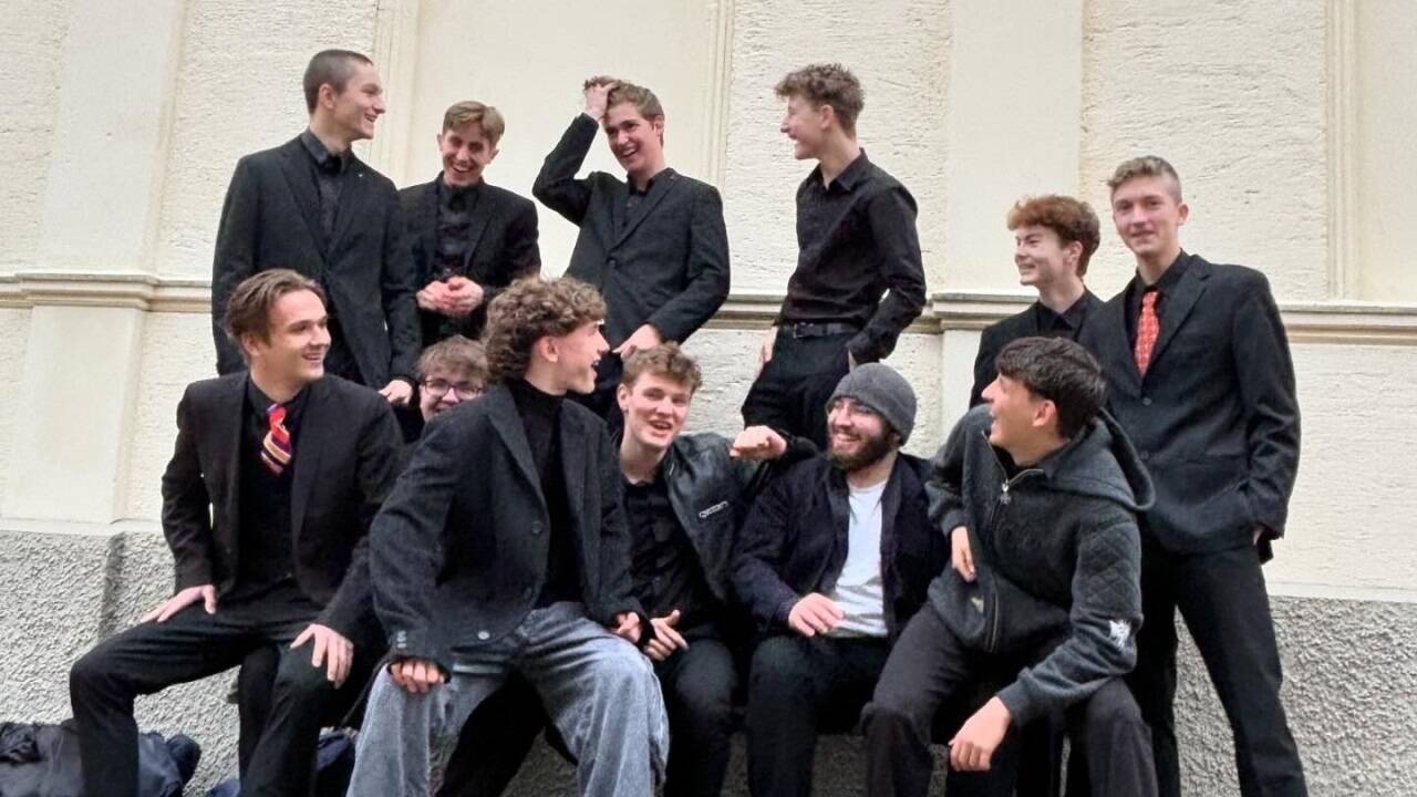 „Vokale Randale“: Die Burschen vom Vocal-Ensemble des Musischen Gymnasiums.  