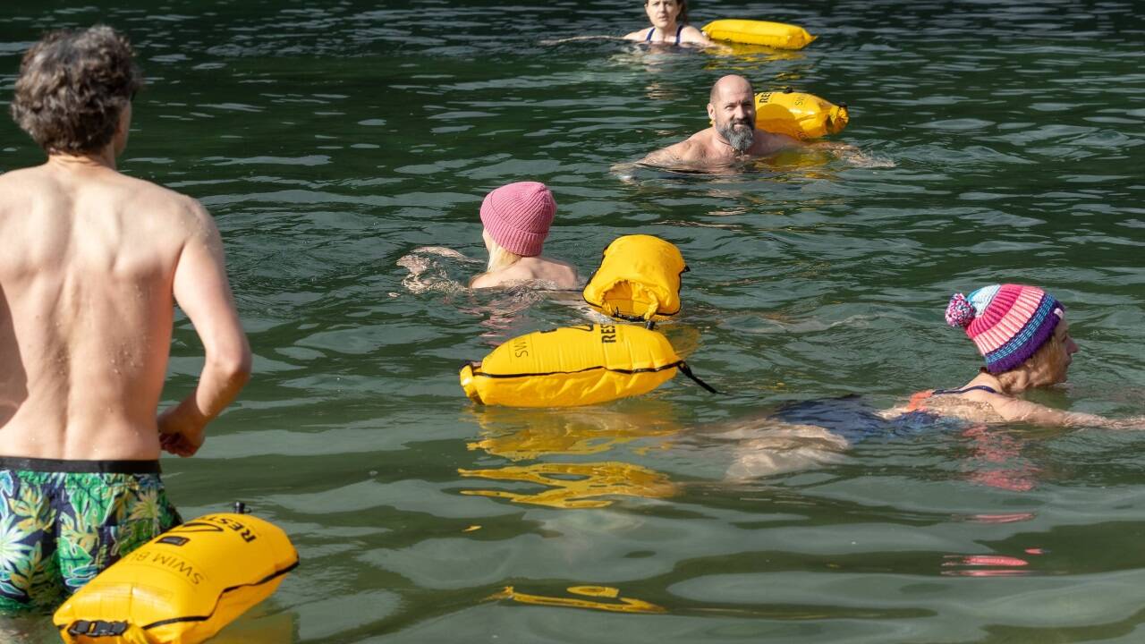 Bilder vom Eisbaden im Hintersee.   Bilder vom Eisbaden im Hintersee.