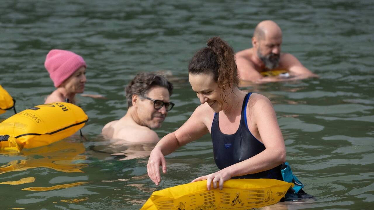 Bilder vom Eisbaden im Hintersee.   Bilder vom Eisbaden im Hintersee.