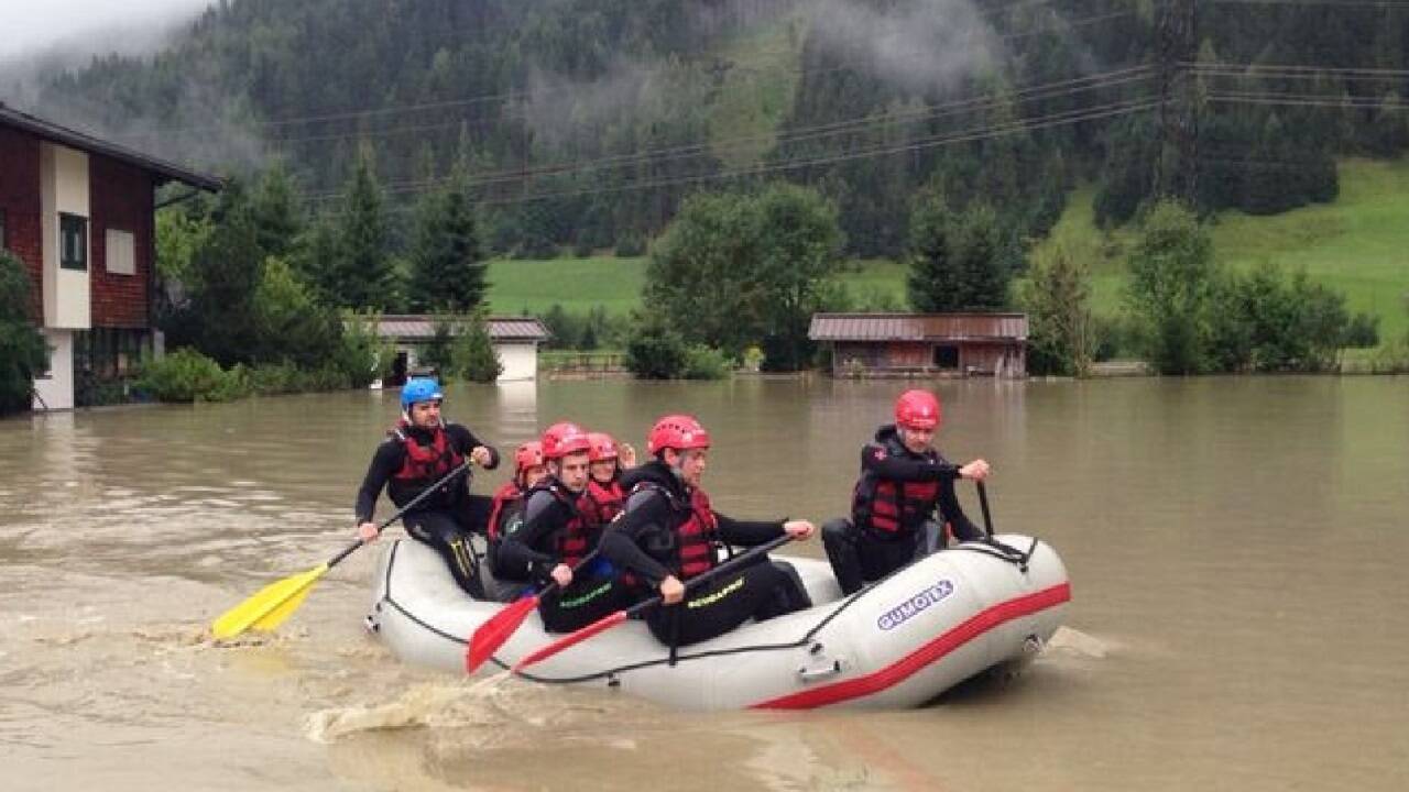 Durch den Klimawandel kommt es häufiger zu Hochwasser wie hier in Neukirchen.  