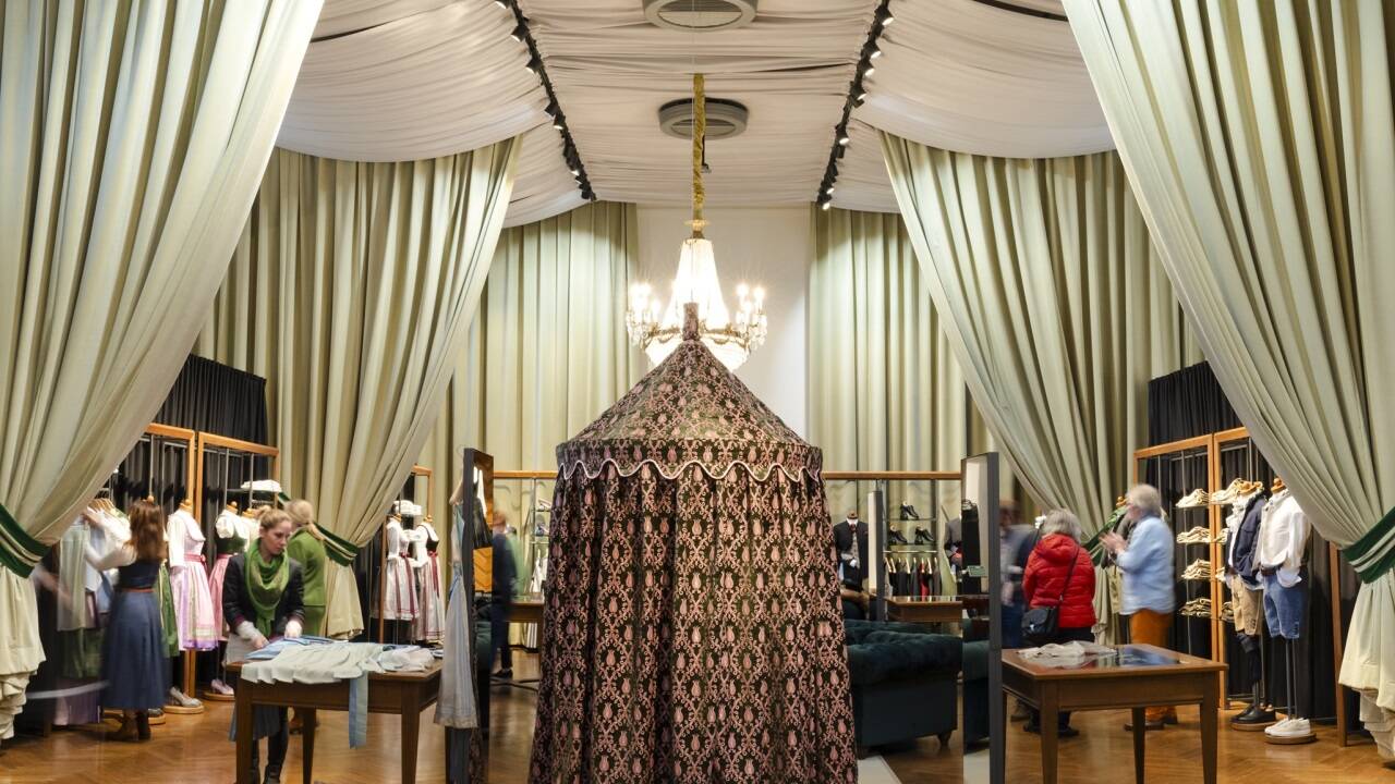 Der Shop befindet sich nun im früheren Gwandhaus-Veranstaltungssaal. 