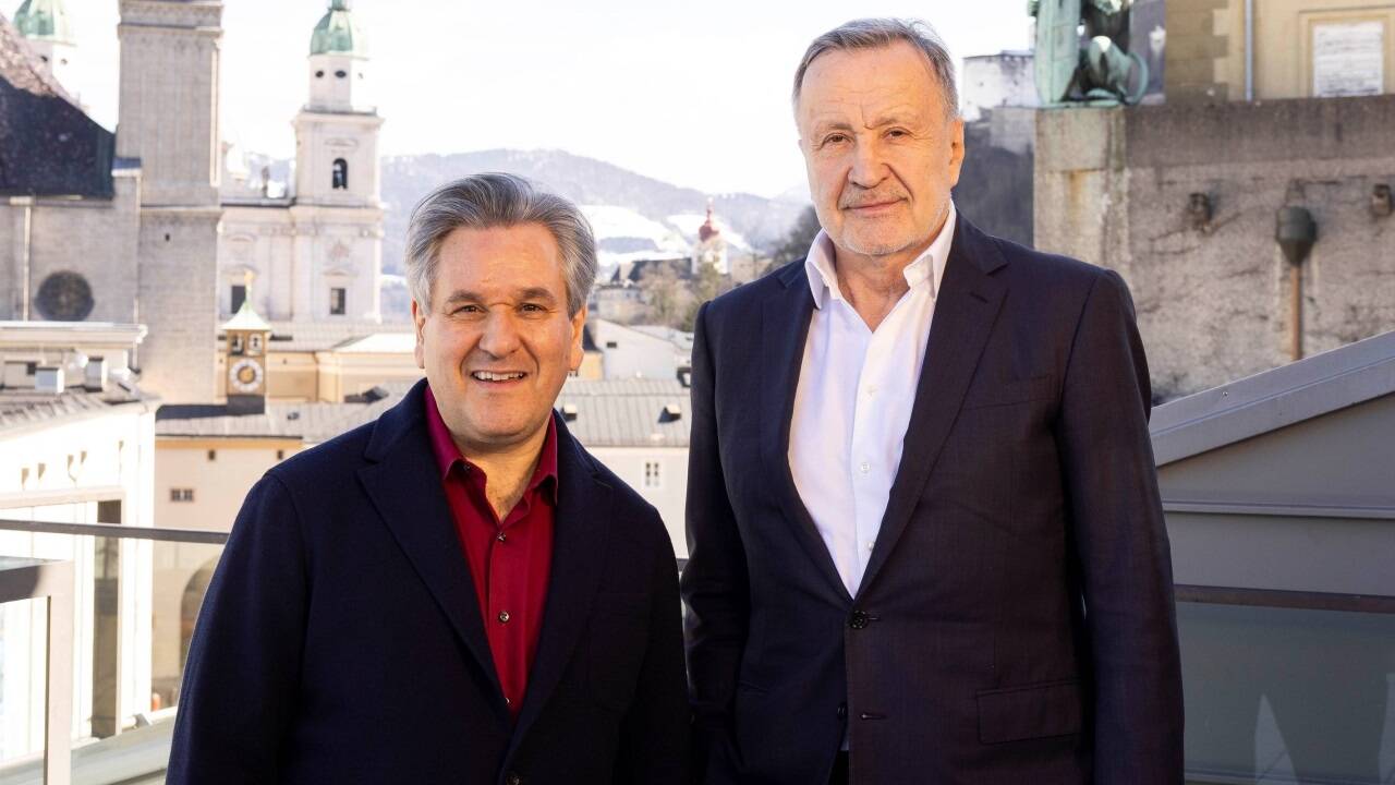 Dirigent Antonio Pappano und Intendant Nikolaus Bachler 