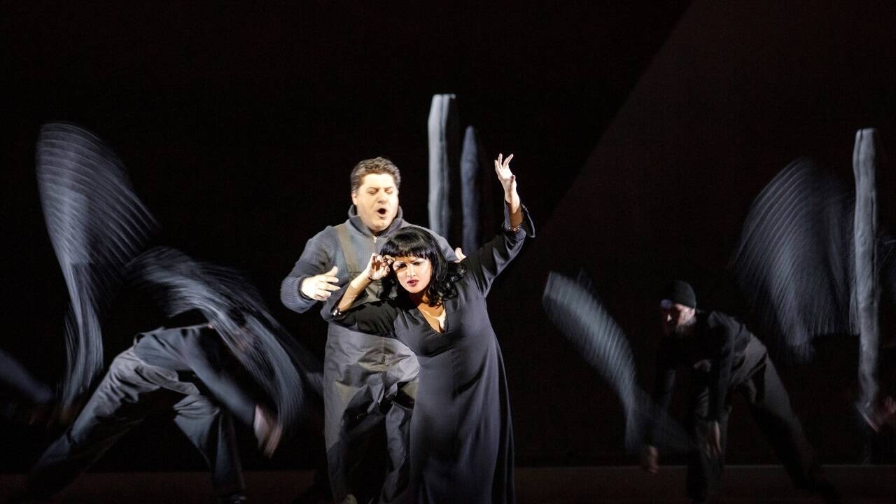 Anna Netrebko als La Gioconda, Luca Salsi als Barnaba 