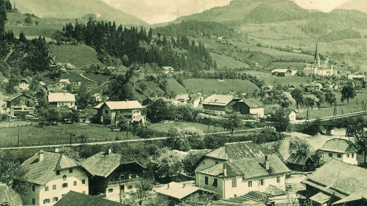 So sah Pfarrwerfen einst aus. Die Aufnahme stammt circa aus der Zeit nach 1910.  