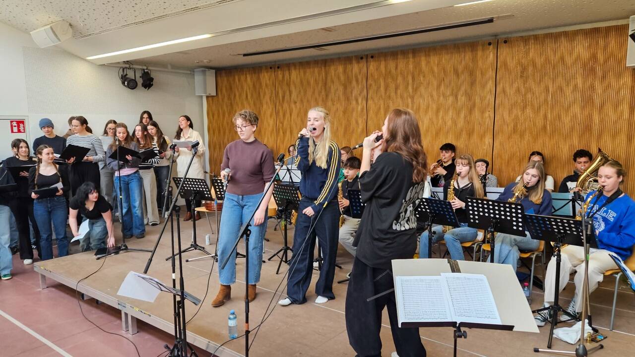 40 Schüler sind bei den Proben im Einsatz  40 Schüler sind bei den Proben im Einsatz