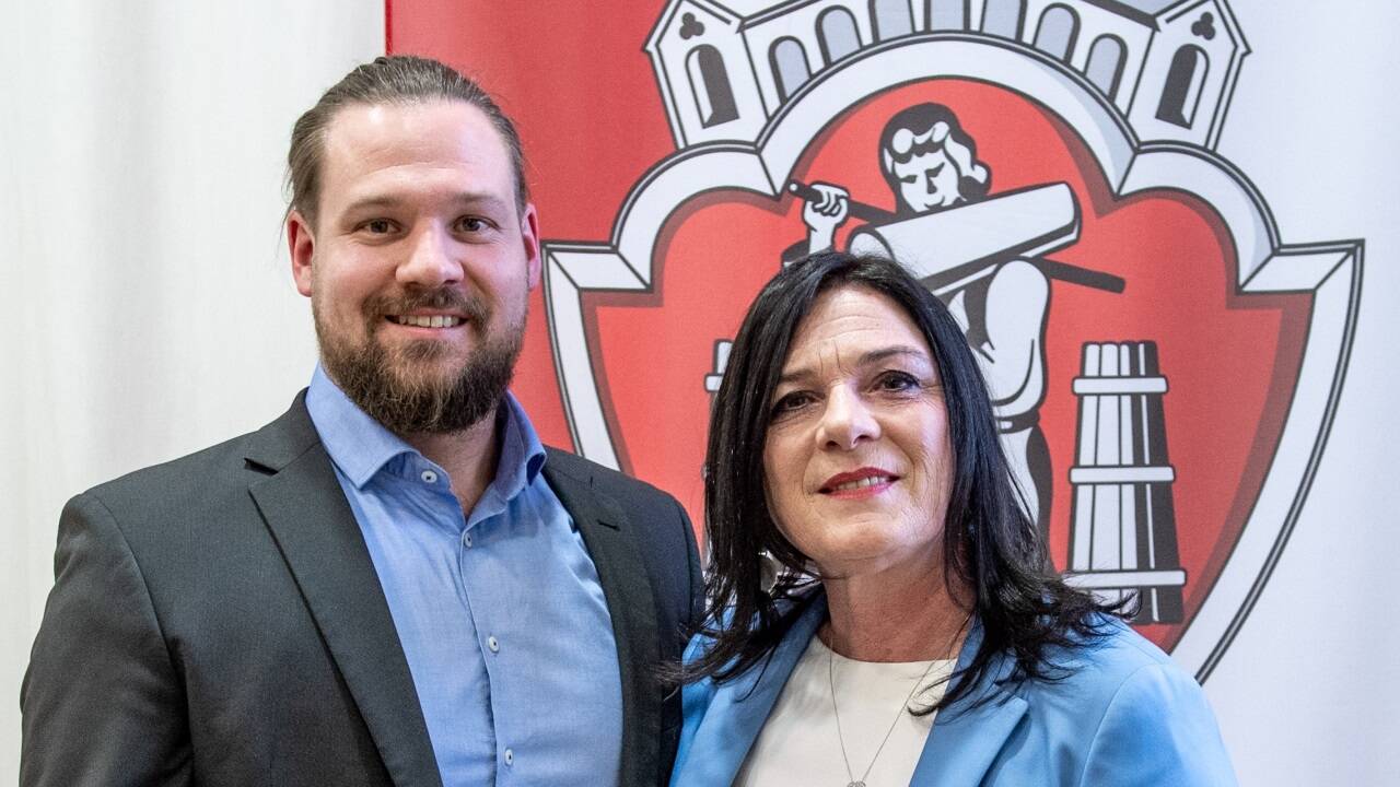 Stadtparteiobfrau Ingrid Zimmerling mit Sohn und SPÖ-Klubchef Michael Karbasch. 