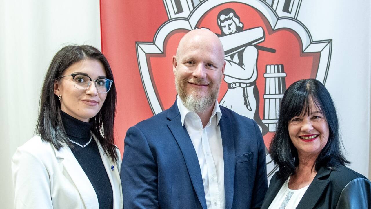 Die FPÖ-Fraktion: Jasmin Maziborsky, Thomas Solf und Jacqueline Schauer. 