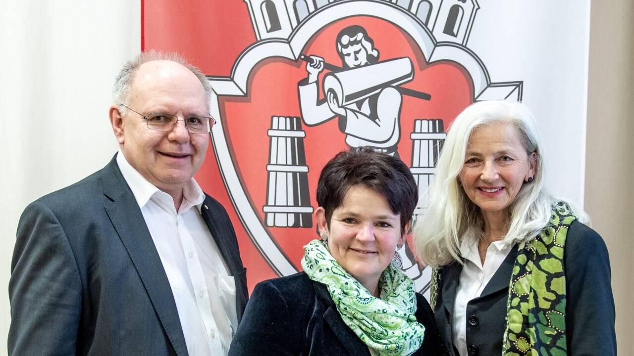 Die ÖVP-Fraktion: Werner Eibenberger, Katharina Seywald und Monika Noppinger. 