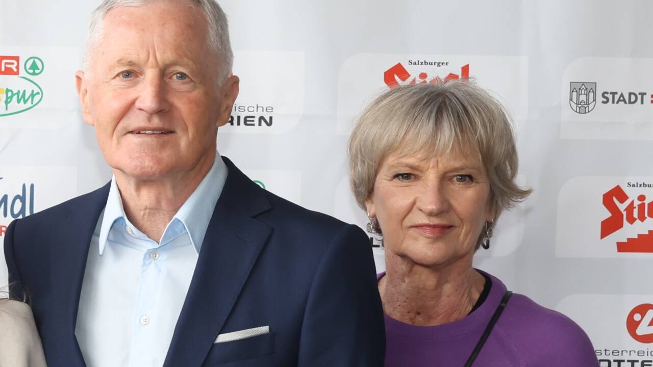  Preisträger für das „Lebenswerk“: Biathlonlegende Alfred Eder mit Gattin Helene. 