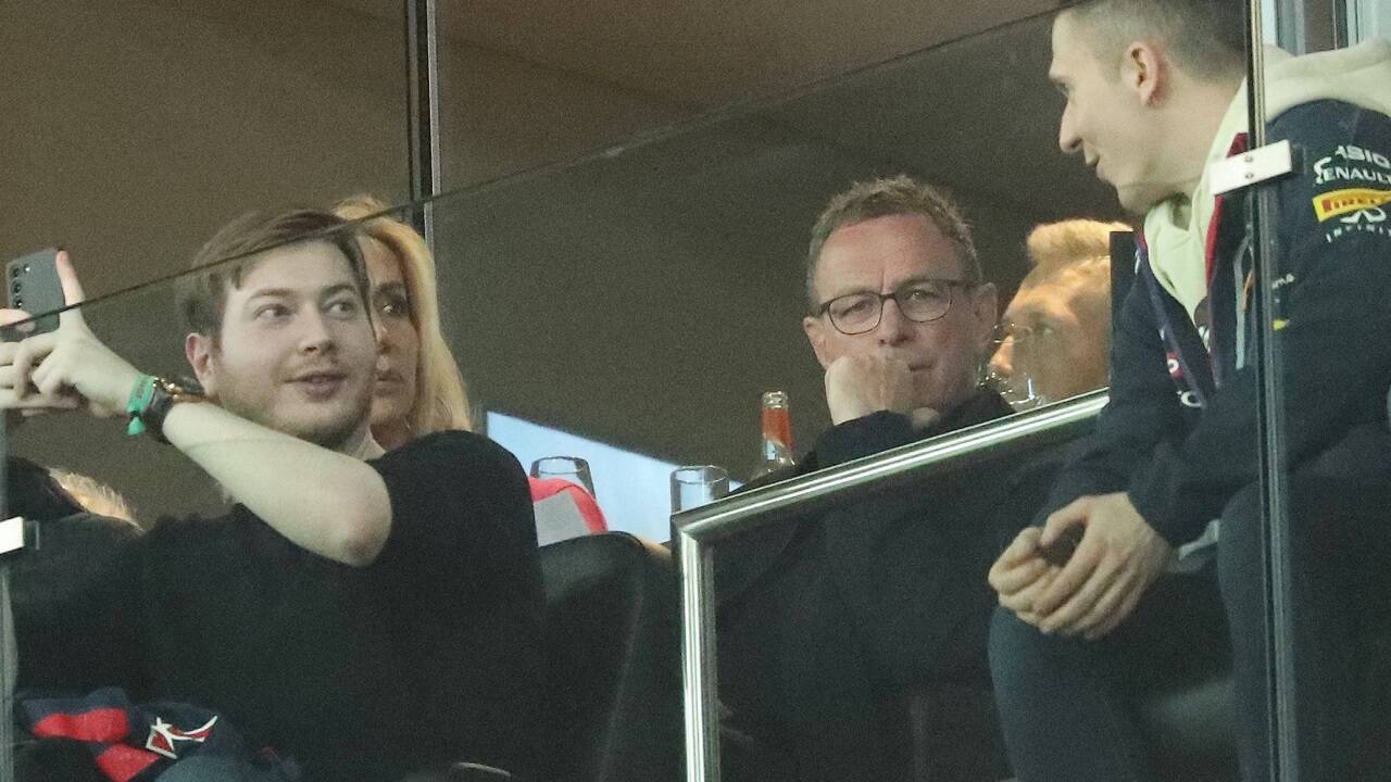 Teamchef Ralf Rangnick verfolgte das Cupspiel in der Skybox. 