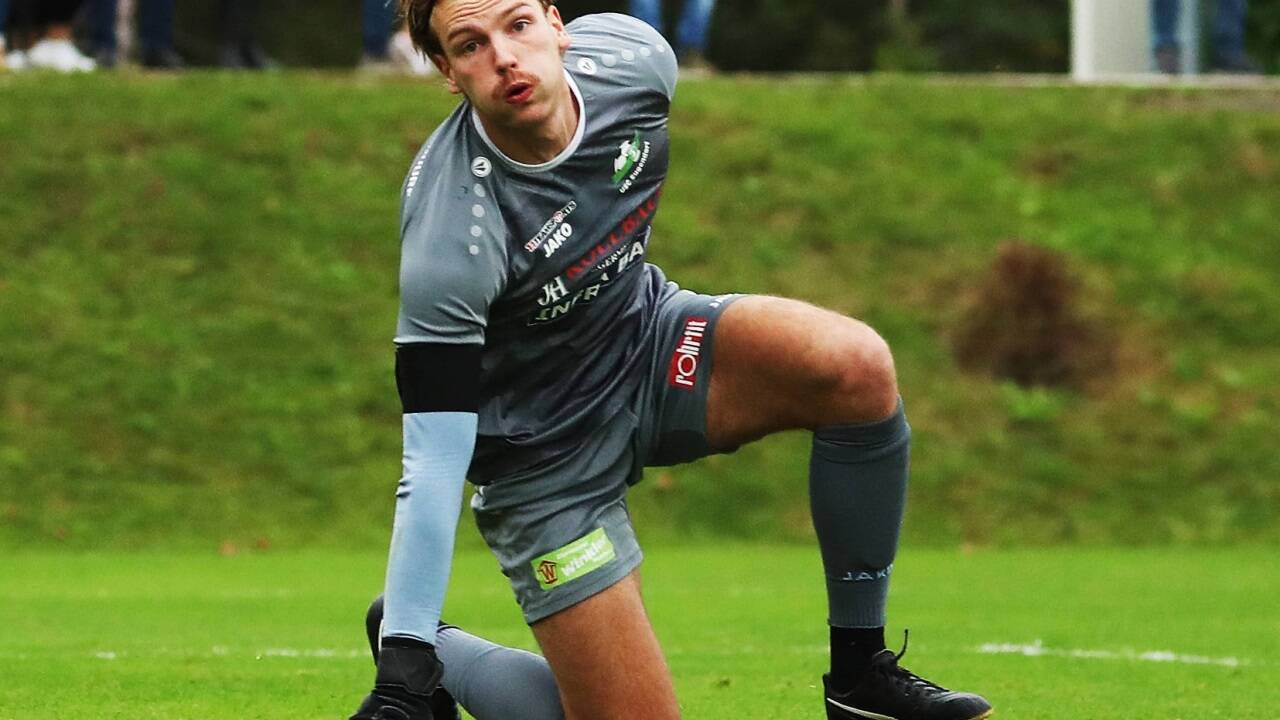 Eugendorfs Leon Schmid hielt stark. Eugendorfs Leon Schmid hielt stark.