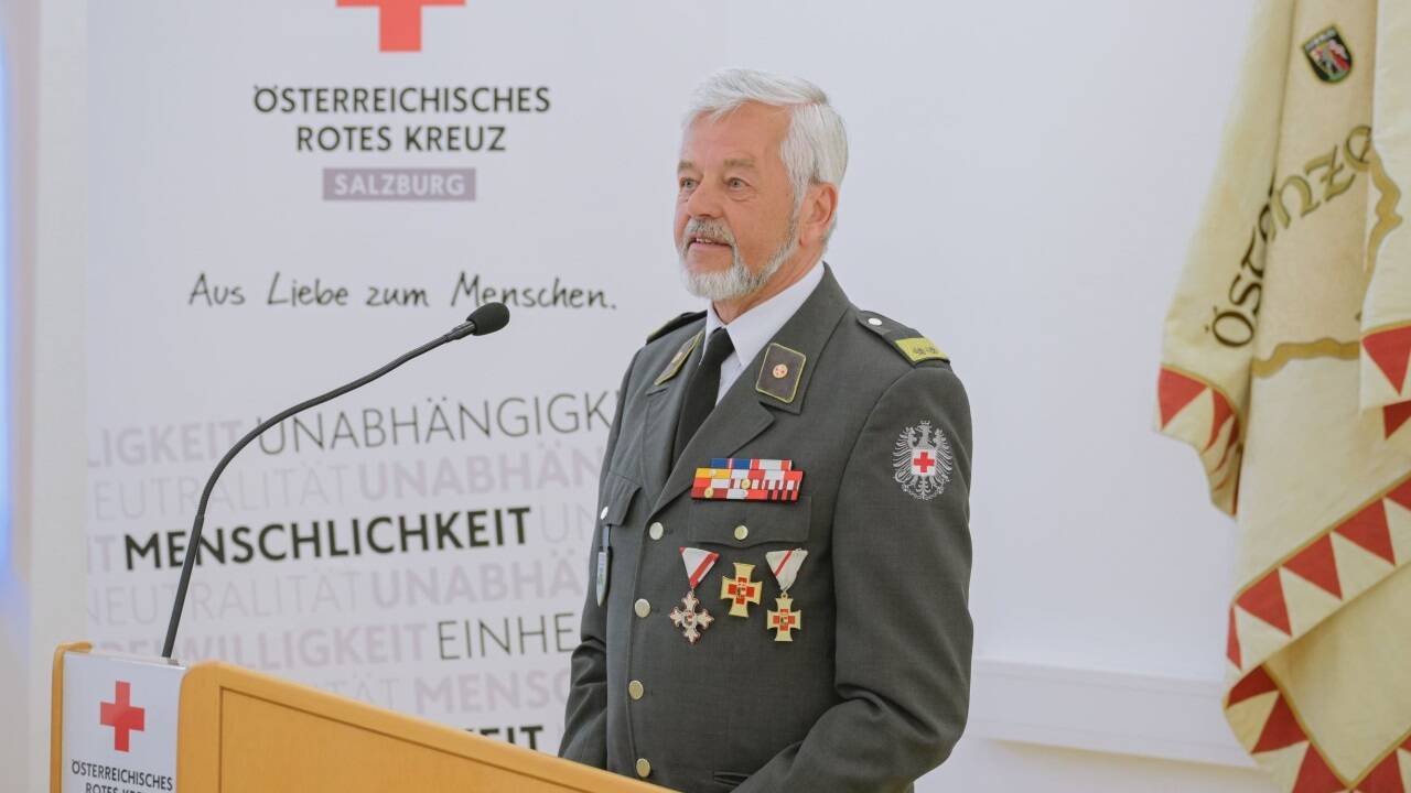 Anton Voithofer bei seiner Abschiedsrede.  