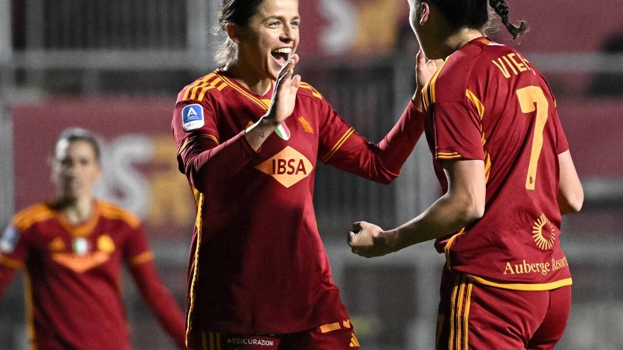 Mit AS Roma ist Feiersinger in der Serie A Femminile auf gutem Weg zum Meistertitel.  