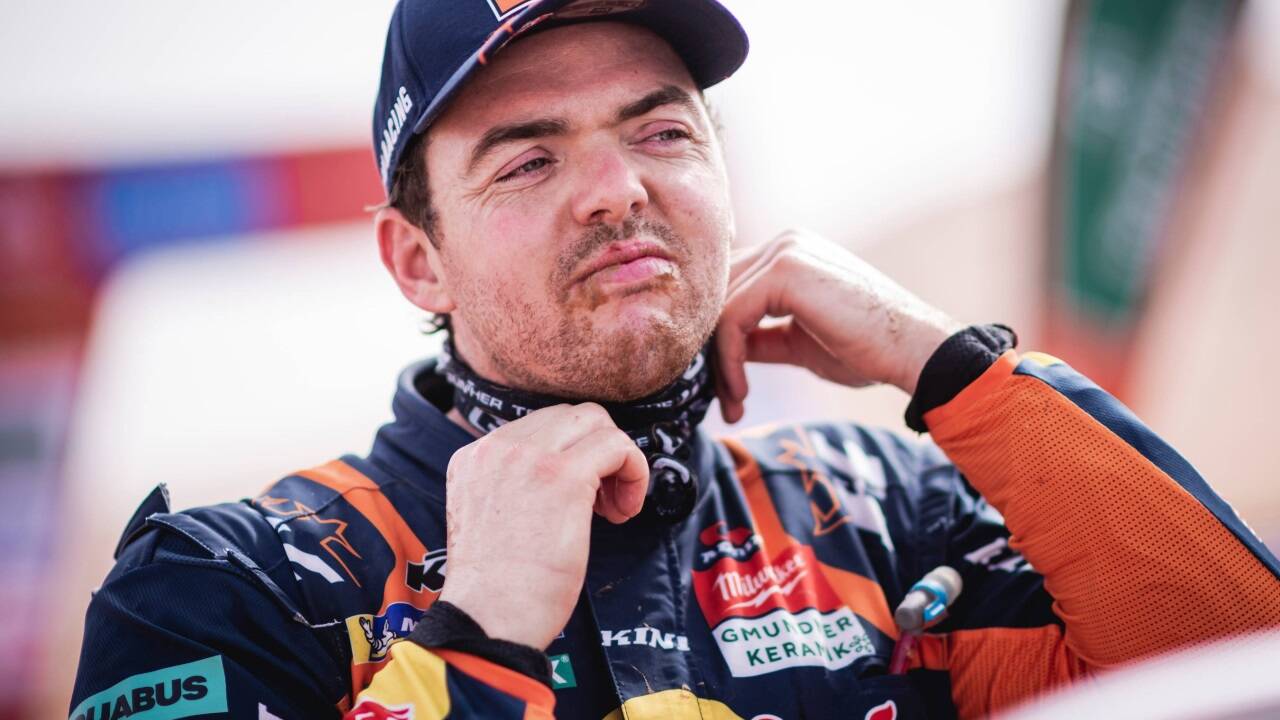 KTM-Pilot Matthias Walkner kämpft nach seinem verheerenden Sturz um eine Rückkehr aufs Motorrad.  
