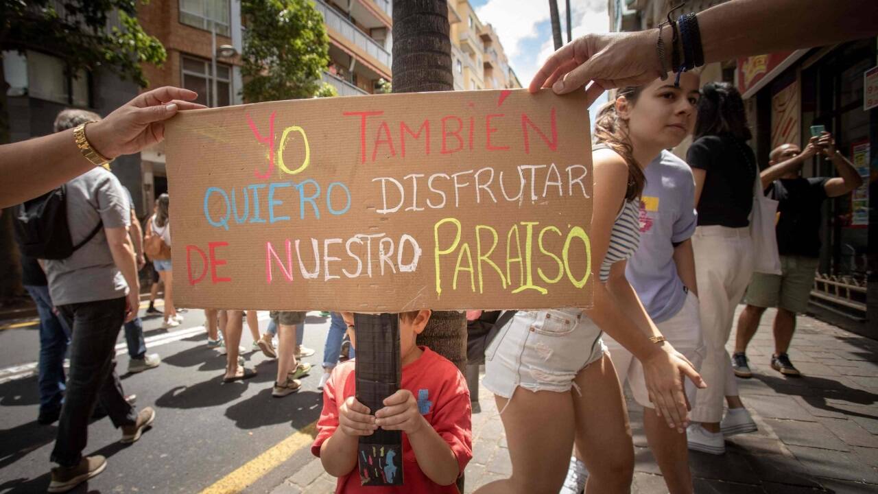 Tausende gingen auf Teneriffa auf die Stra§en 