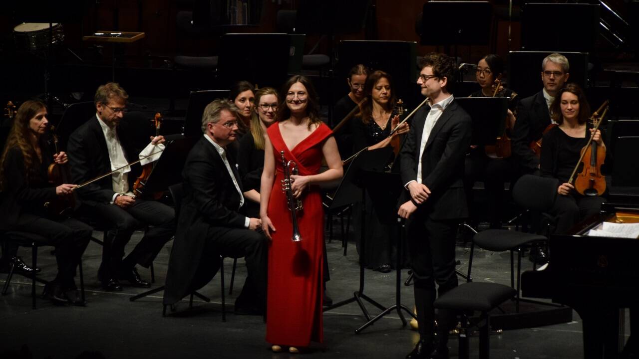 Trompeterin Selina Ott und Pianist Alexander Ullman begeisterten mit Schostakowitsch 