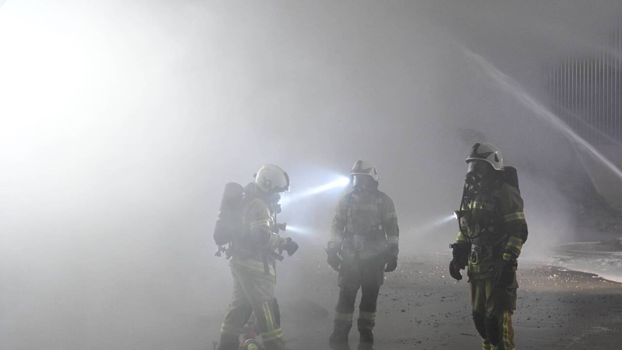 Brand in Entsorgungsbetrieb Höller in St. Johann. 