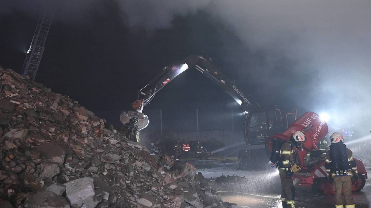 Brand in Entsorgungsbetrieb Höller in St. Johann. 