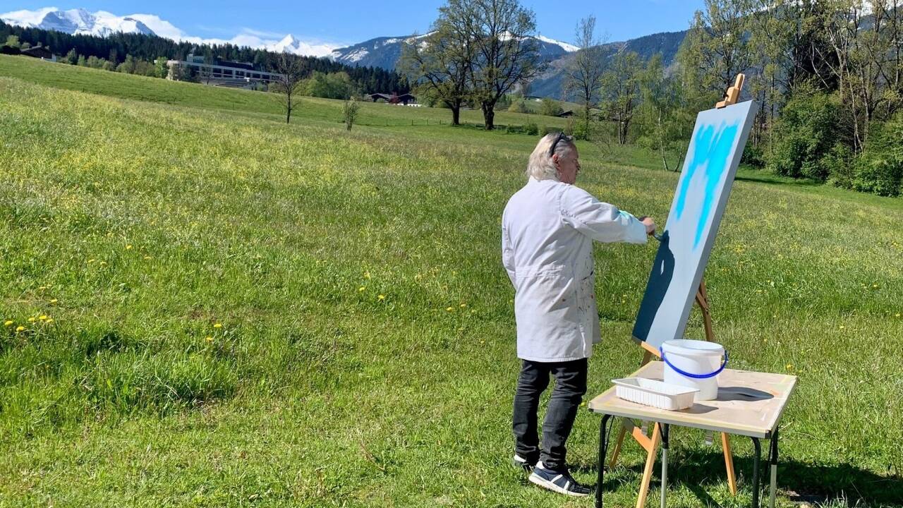 Anton Göllner hält die Natur der Königgründe auf einem Gemälde fest, solange sie noch da ist. Anton Göllner hält die Natur der Königgründe auf einem Gemälde fest, solange sie noch da ist.