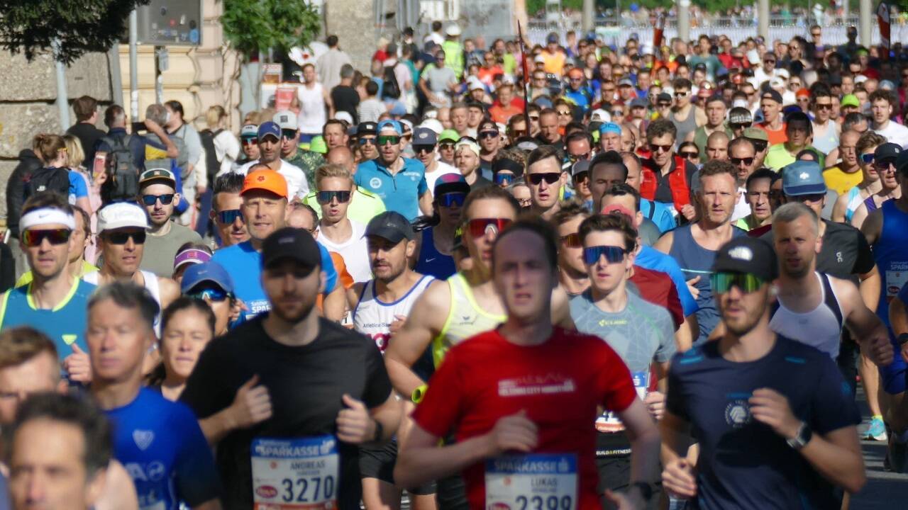 Kurz nach dem Start.  