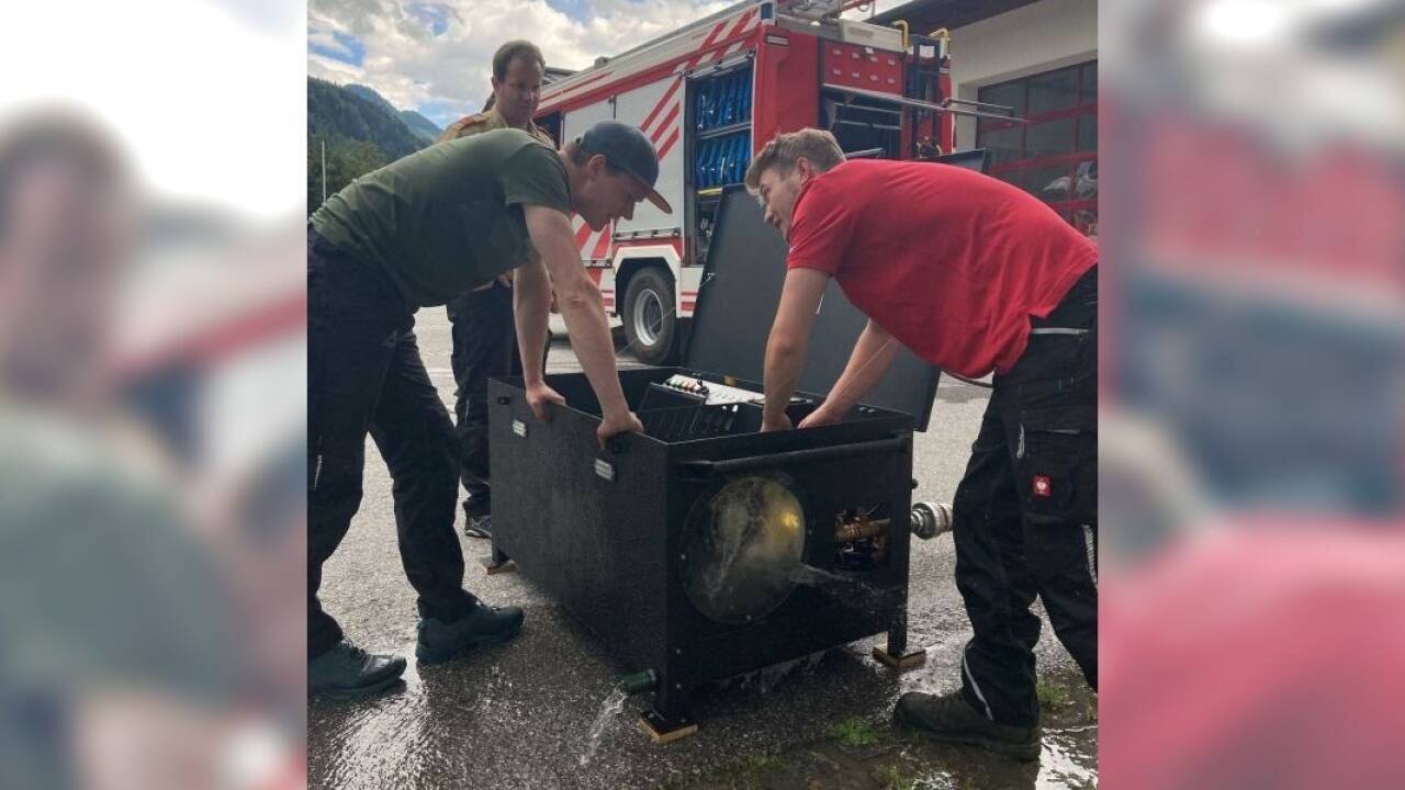 Das Kraftwerk in der Kiste. Das Kraftwerk in der Kiste.