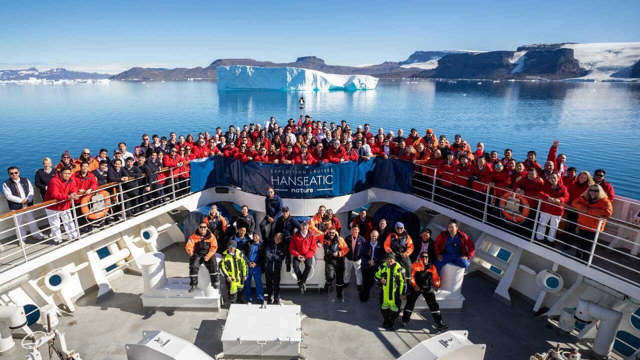 Die Crew der Hanseatic Spirit. 
