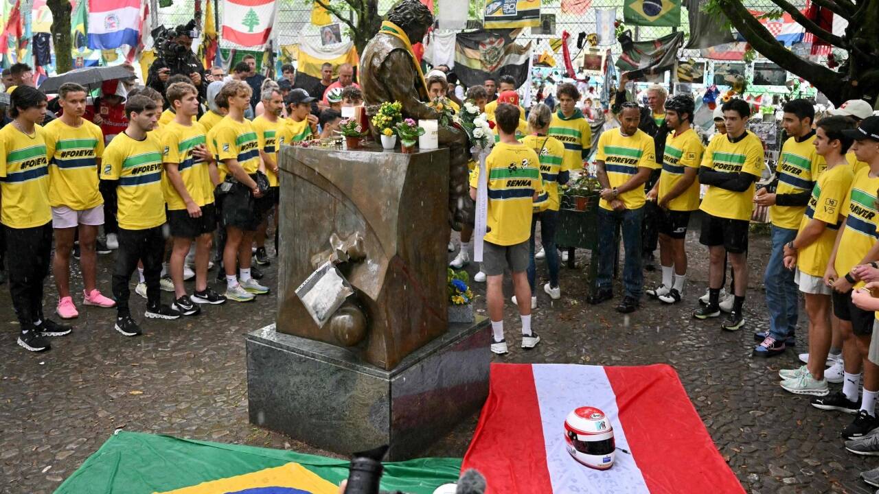 Die Formel 1 gedenkt in Imola Roland Ratzenbergers und Ayrton Sennas.  