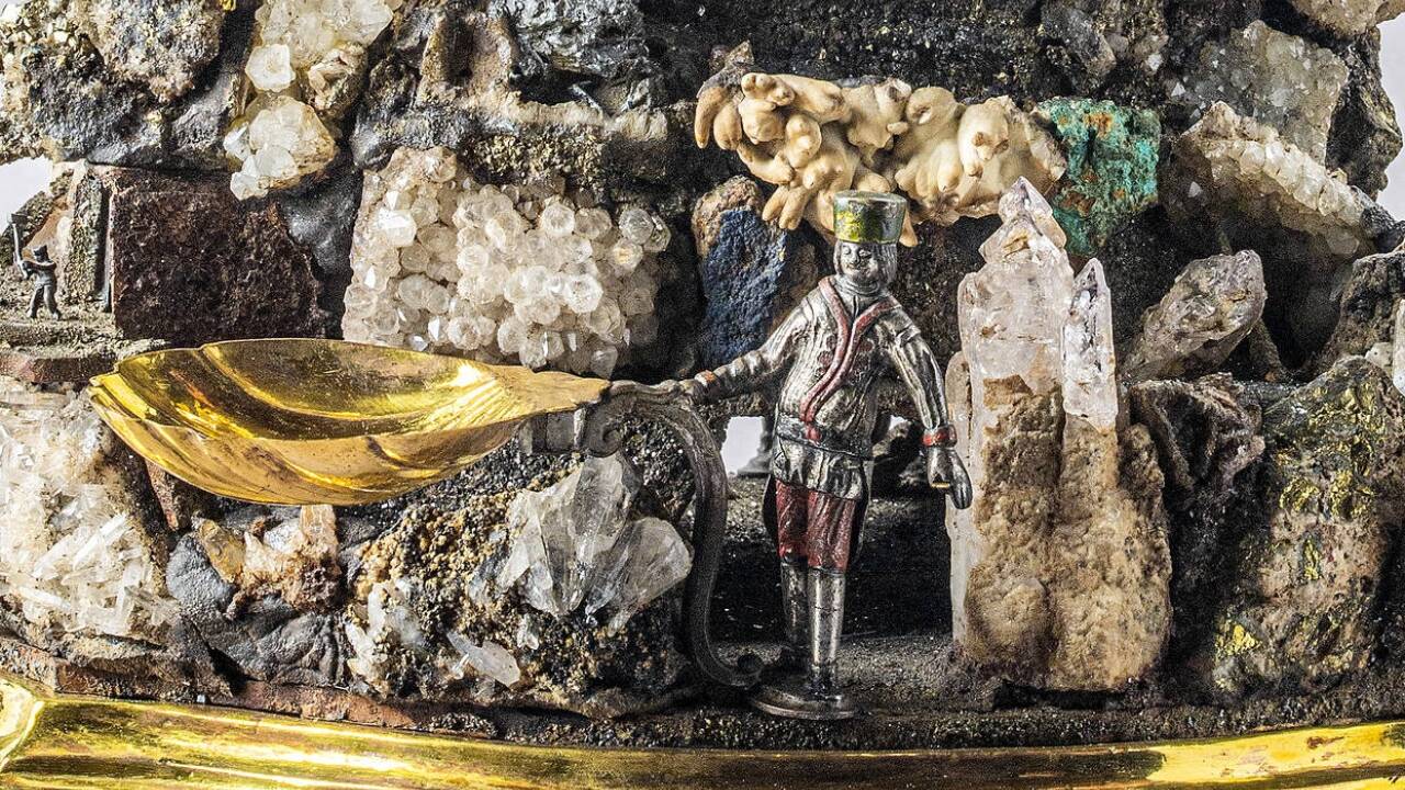 Detail aus dem Handstein, um 1750, von Paul Kolbany(?), vermutlich Neusohl  