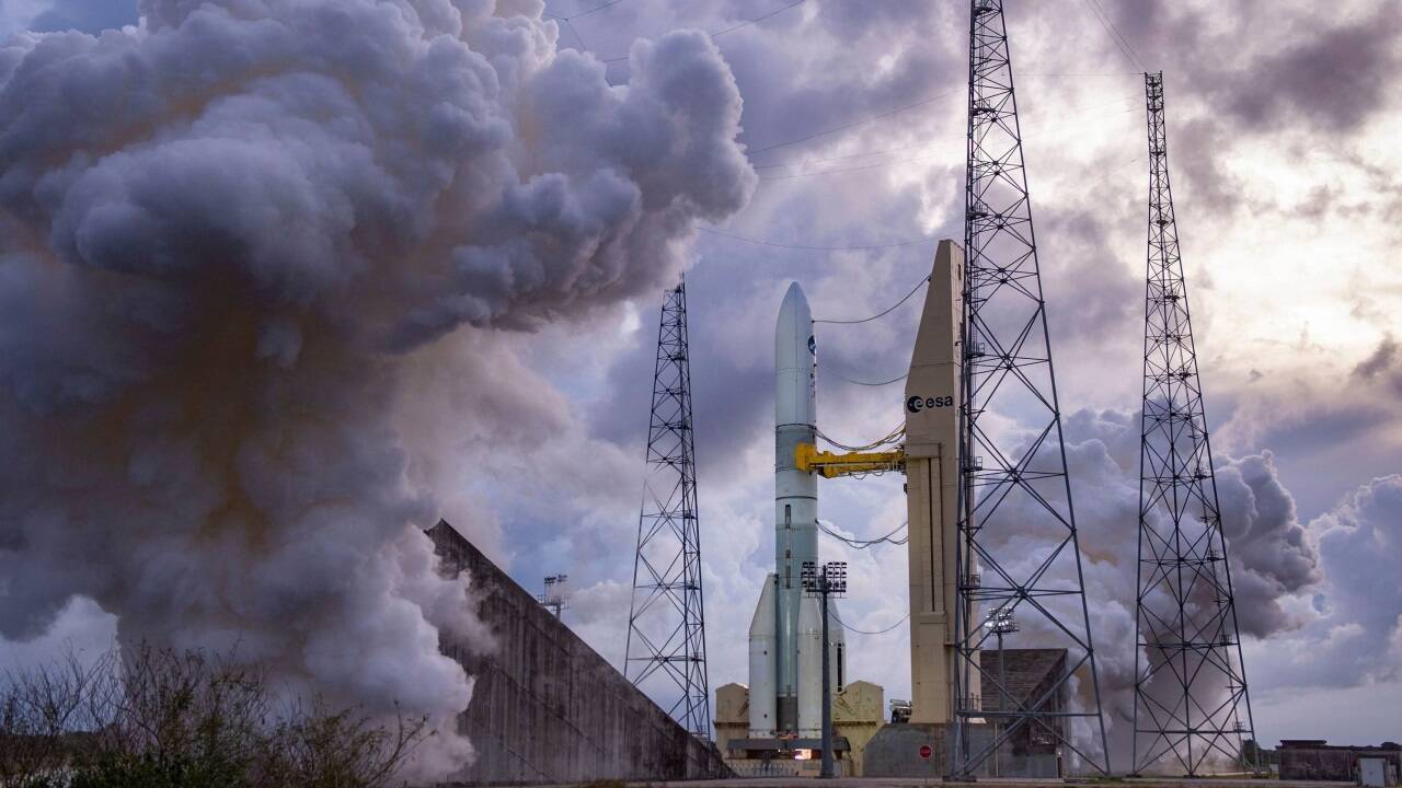 Bereits im November 2023 wurde die Ariane 6 in Kourou in Französisch-Guyana getestet.  